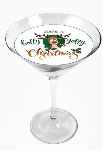 Snowy River Cocktail Toppers (1x6 Pack) (Merry Christmas)