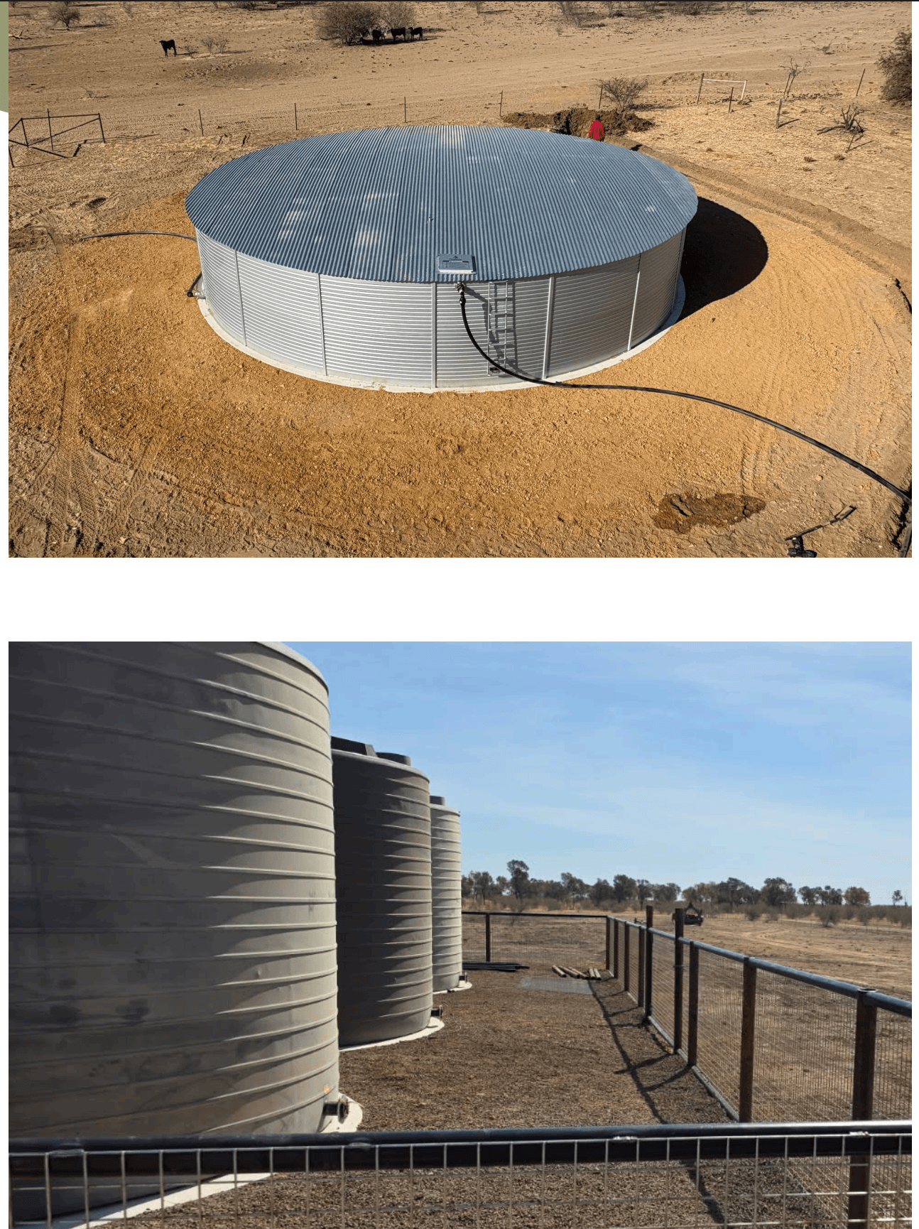 Pad-Pro foundation installed with a metal or poly tank.