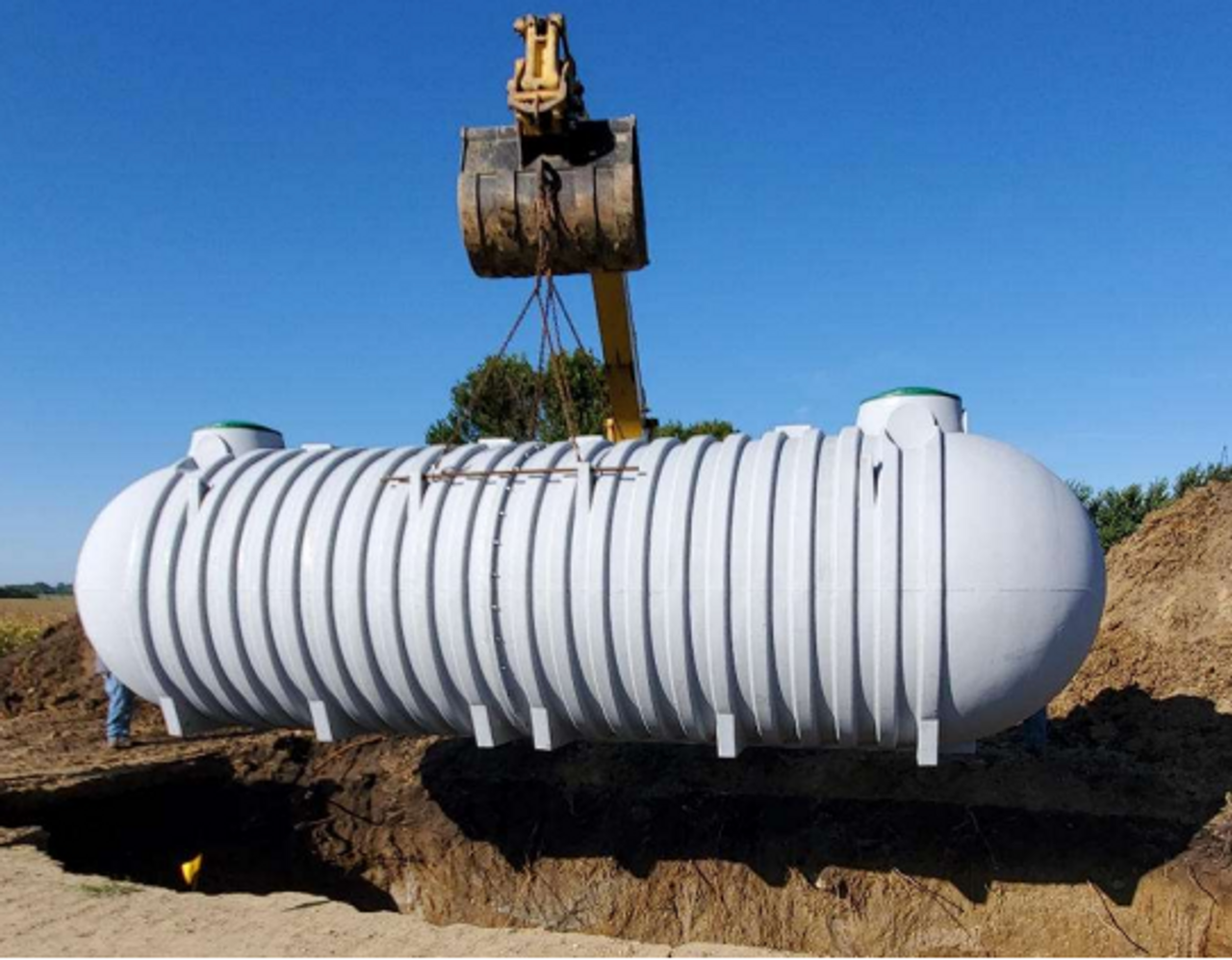 burying a water tank