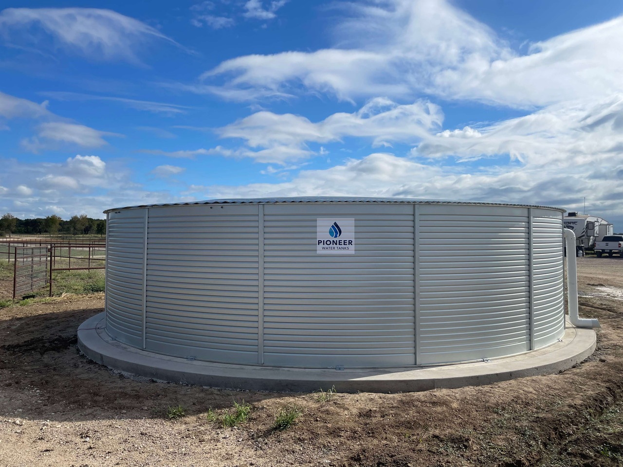 39,707 Gallon - Pioneer Water Storage Tank (30' 9" Diameter x 7' 3" Height)