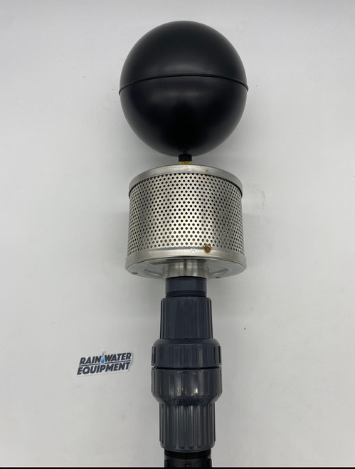 2" Stainless Steel High Flow Floating Filter w/ Check Valve (Hose Optional)(FIF-2-INCH-CV-MBSA2-NSF-51)