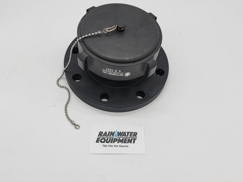 Harrington 4" Fire Adapter - Female Cap and Male Carbon Steel Flange - HAR-4-FA