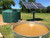 1500 Gallon Water Storage Tank - PM1500 - Dark Green used in a solar powered well application on a cattle ranch.