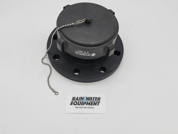 Harrington 4" Fire Adapter - Female Cap and Male Carbon Steel Flange - HAR-4-FA