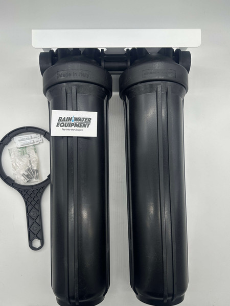 4 1/2" x 20" Double Big Black Housings, Bracket & Wrench (160033)