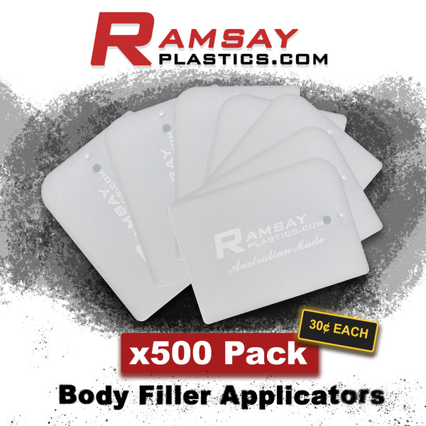 500 Pack of Plastic Body Filler Applicators