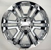 Chrome 20" Split Spoke Wheels with Goodyear Tires for Chevy Silverado, Tahoe, Suburban - New Set of 4