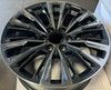 Gunmetal with Polished Face 24" Twelve Quarter Spoke Escalade Style Wheels for GMC, Chevy, Cadillac 1500 Trucks and SUVs