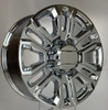 Chrome 20" 8 Lug 8-180 Split Spoke Wheels for 2011 and newer Chevy 2500 3500 - New Set of 4