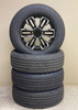 Black and Machine 18" Split Style Wheels with All Season Tires for Chevy and GMC Trucks and SUVs