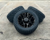 Gloss Black 20" 8 Lug 8-180 Ultimate Wheels With 33x12.50R20 Tires for 2011 and newer Chevy Silverado HD 2500 3500 - New Set of 4