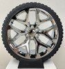 Chrome 24" Snowflake Wheels with 285/40R24 Tires local sale