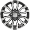Gunmetal and Machine 18" AT4 Style Wheels with Blackhawk RT Tires for GMC Sierra, Yukon, Denali - New Set of 4