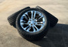 Chrome 22" Seven Split Spoke Wheels with 275/50R22 All Terrain Tires for GMC Trucks and SUVs - New Set of 4