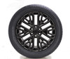 Satin Black Milled 22" Six Split Spoke Wheels with All Season Tires for GMC Sierra, Yukon, Cadillac Escalade - New Set of 4