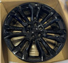 Gloss Black 22" Seven Split Spoke Wheels with All Season Tires for Chevy Silverado, Tahoe, Suburban - New Set of 4