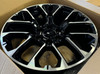 Black and Machine 22" Notched Honeycomb Wheels with All Season Tires for GMC Sierra, Yukon, Cadillac Escalade - New Set of 4