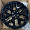 Gloss Black 22" Snowflake Wheels with All Season Tires for Chevy Silverado, Tahoe, Suburban - New Set of 4