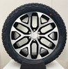 Black and Machine 20" Snowflake Wheels with Nexen A/T Tires for Chevy Silverado, Tahoe, Suburban - New Set of 4