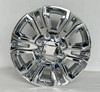 Chrome 20" 8 Lug 8-180 Split Spoke Wheels With Goodyear AT Tires for 2011 and newer Chevy Silverado HD 2500 and GMC Sierra HD 2500
