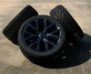 Gloss Black 22" Ford Snowflake Replica Wheels with New Blackhawk R/T Tires