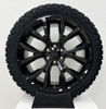 Gloss Black 22" Ford Snowflake Replica Wheels with New Blackhawk R/T Tires
