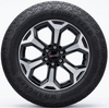 Takeoff 20" GMC Sierra And Yukon Black And Machine Wheels Goodyear A/T 275/60R20 Tires