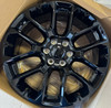 Gloss Black 22" Notched Wheels with Blackhawk R/T Tires for GMC Sierra, Yukon, Denali - New Set of 4