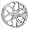 22" Chrome Snowflake wheel for Chevy Trucks and SUVs