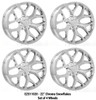 Chrome 22" Snowflake Wheels for Chevy Silverado, Tahoe, Suburban - New Set of 4
