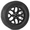 Satin Matte Black 20" Snowflake Wheels with Goodyear Tires for GMC Sierra, Yukon, Denali - New Set of 4