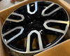 Black and Machine 20" Split Spoke Wheels with Goodyear Tires for GMC Sierra, Yukon, Denali - New Set of 4