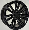Gloss Black 22" Seven Split Spoke Wheels for GMC Sierra, Yukon, Denali
