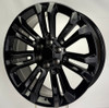 Gloss Black 22" Seven Split Spoke Wheels for GMC Sierra, Yukon, Denali