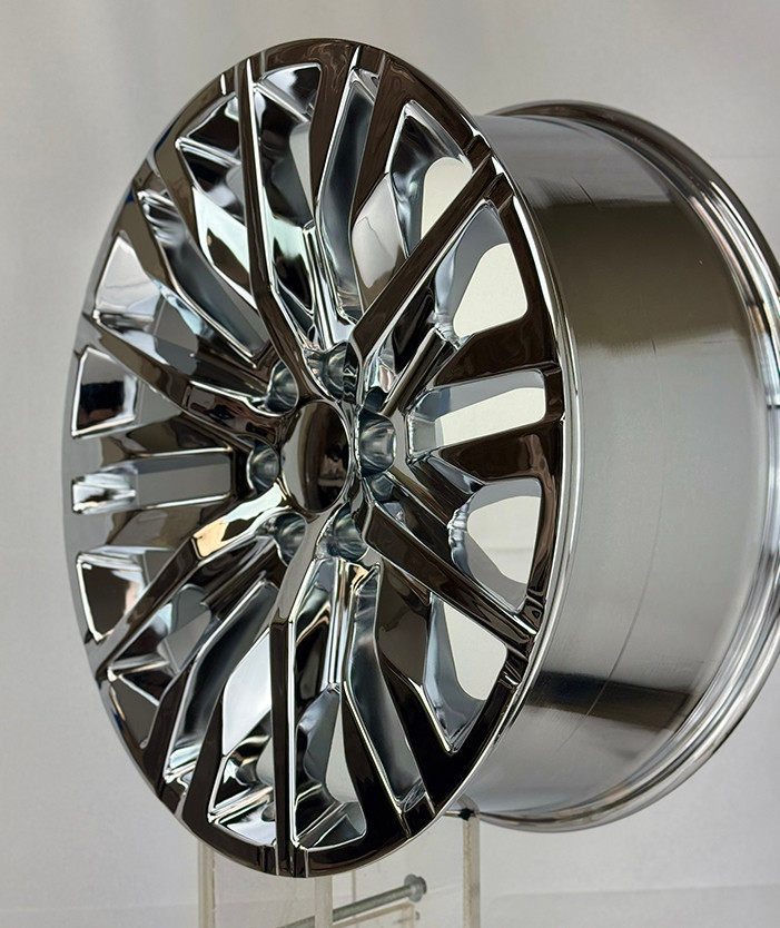 Chrome 22" Multi Spoke Wheels for GMC Sierra, Yukon, Denali - New Set of 4