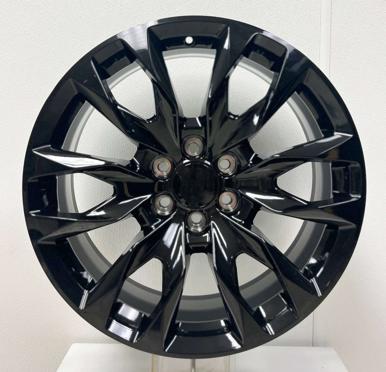 Gloss Black 22" Twelve Spoke SF2 Wheels for Cadillac Escalade, GMC Sierra, Yukon, Denali