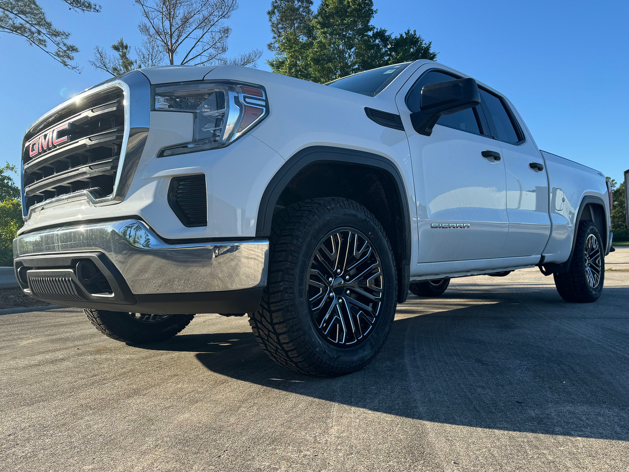 GMC Satin Black Milled Edge Six Split 20
