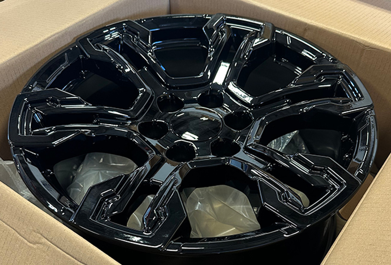 Gloss Black 20" ZR2 Split Spoke Wheels with Rugged Terrain Tires - New Set of 4