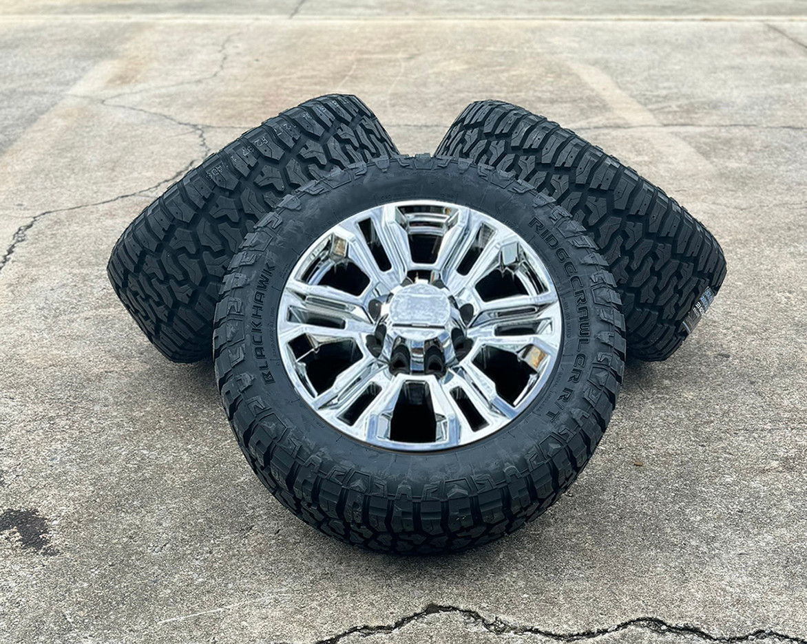 Chevy Silverado HD 2500 2011 and newer Chrome Split Spoke 8 Lug 20