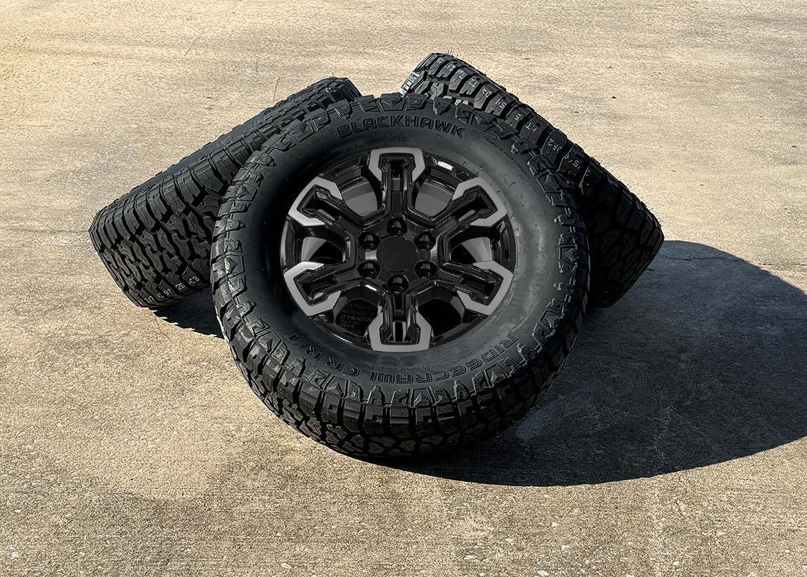 225/45r18 VRX２(7-174) Split Spoke ZR2 style Black and Machine 18