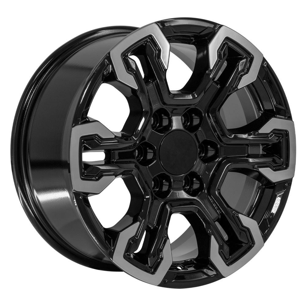 Split Spoke ZR2 style Black and Machine 18