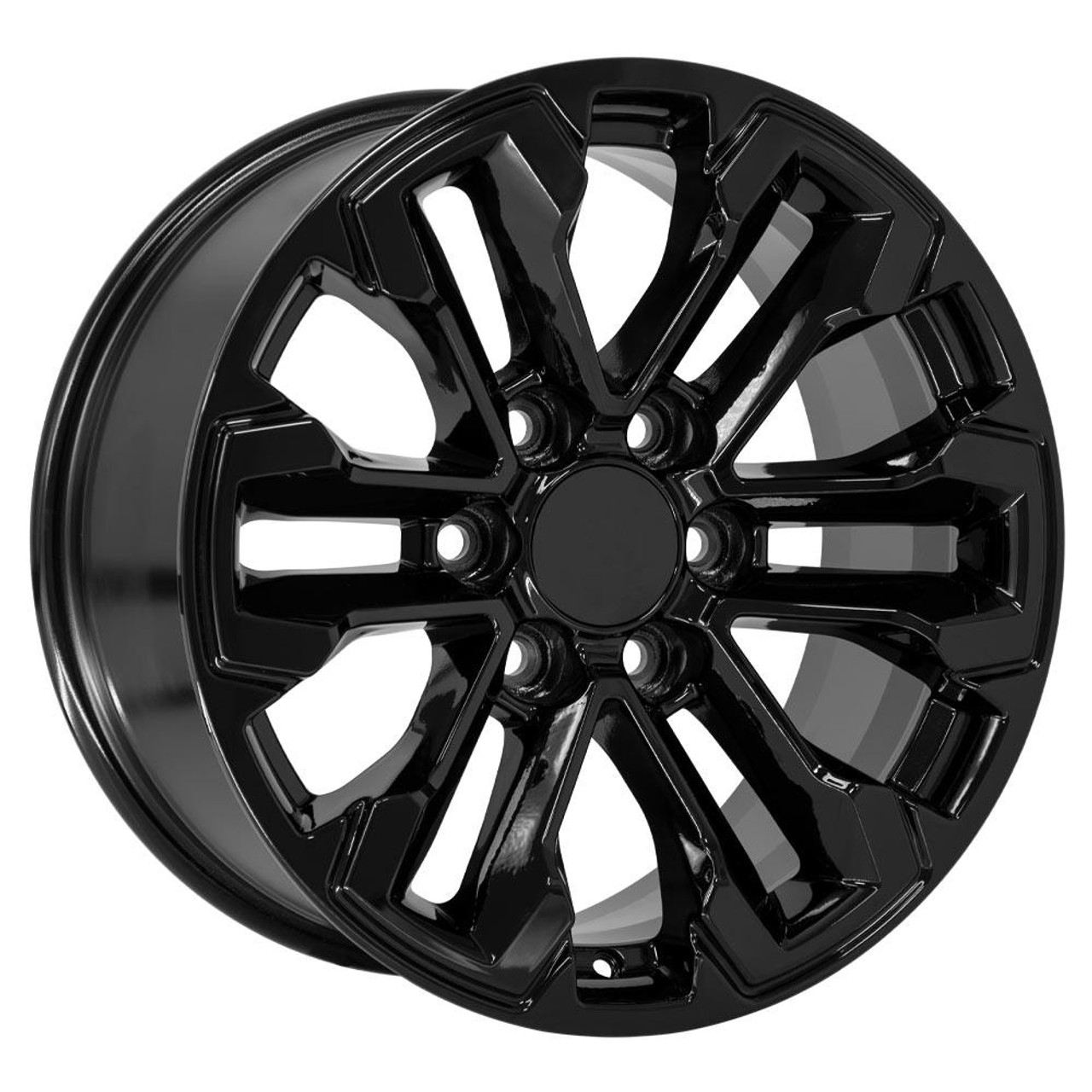 Gloss Black 18" Split Spoke Wheels for Chevy and GMC Trucks and SUVs