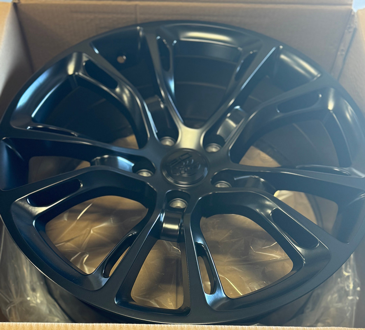 Satin Black 20" Ten Double Spoke Wheels for Jeep Wrangler, Grand Cherokee, Dodge Durango