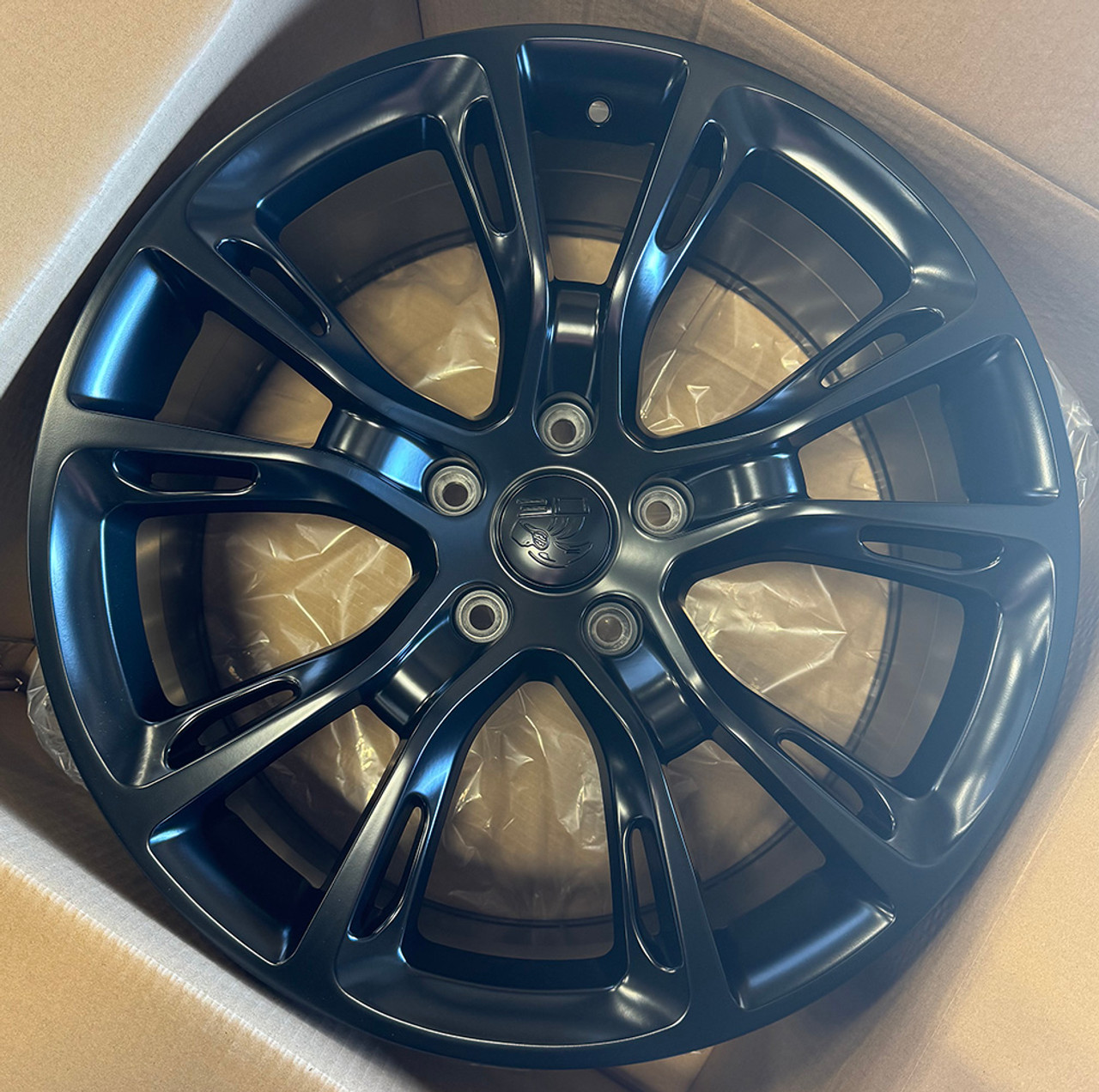 Satin Black 20" Ten Double Spoke Wheels for Jeep Wrangler, Grand Cherokee, Dodge Durango