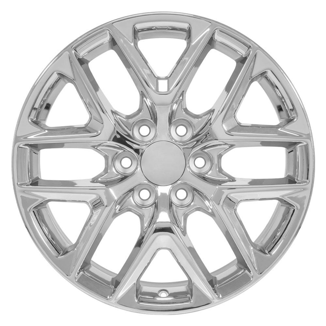 Chrome 20" New Style Snowflake Wheels for GMC Sierra, Yukon, Denali - New Set of 4