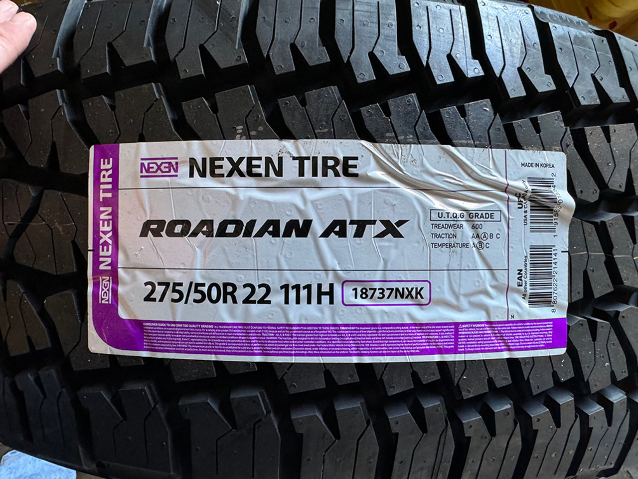 Chrome 22" Seven Split Spoke Wheels with 275/50R22 All Terrain Tires for GMC Trucks and SUVs - New Set of 4