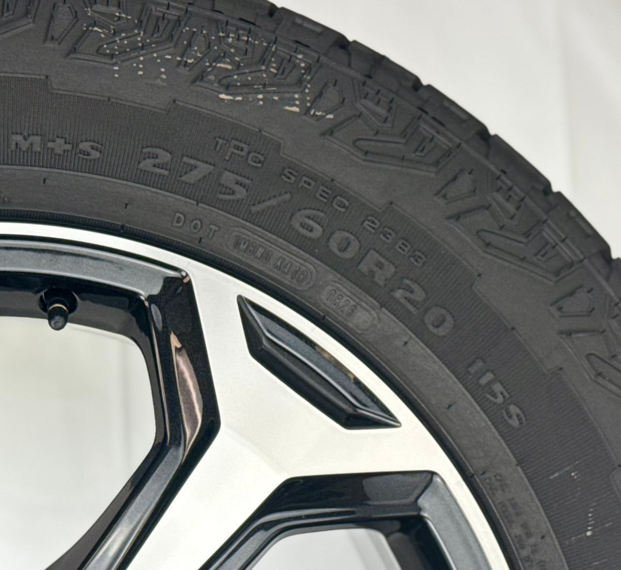 Takeoff 20" GMC Sierra And Yukon Black And Machine Wheels Goodyear A/T 275/60R20 Tires