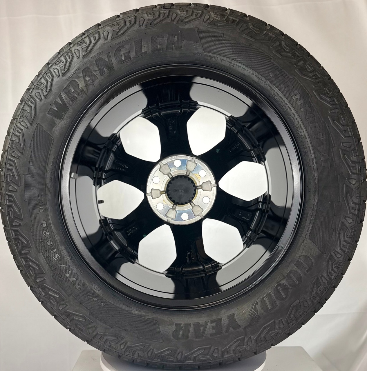 Takeoff 20" GMC Sierra And Yukon Black And Machine Wheels Goodyear A/T 275/60R20 Tires