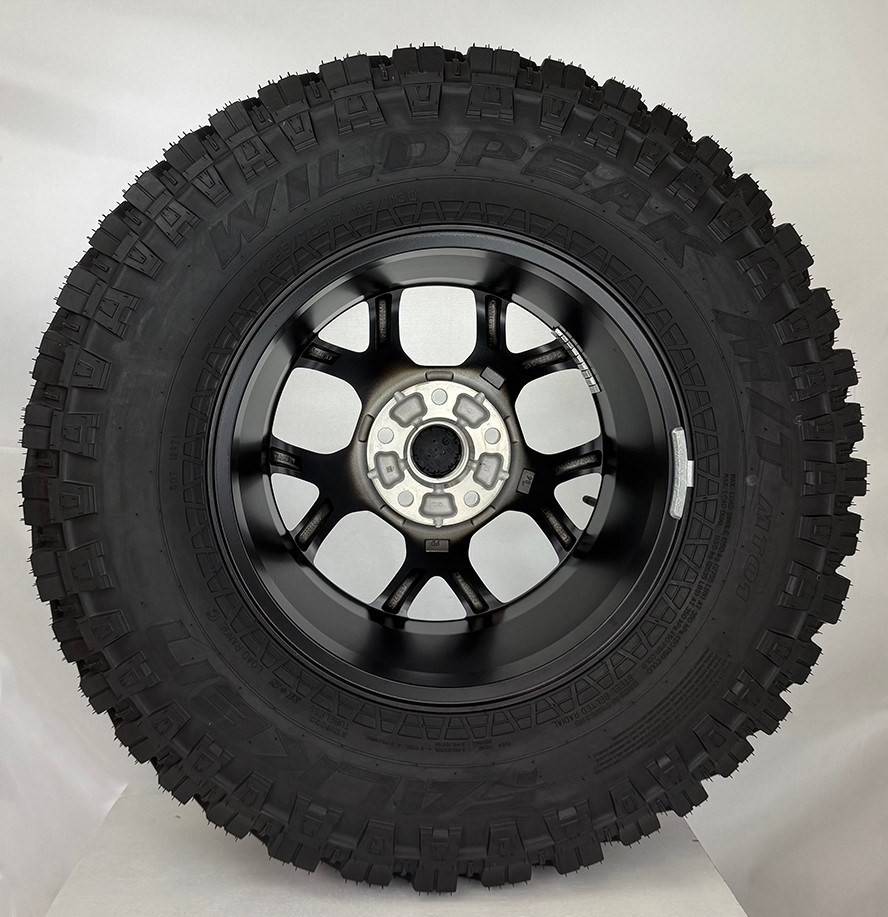 Set Of 5 New Takeoff Jeep Wrangler 17" Black Wheels With Falken M/T Tires
