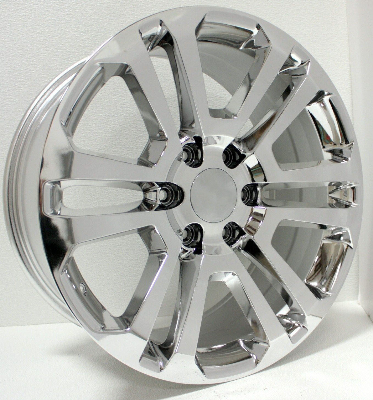 GMC Style Chrome Split Spoke 20 Inch Wheels